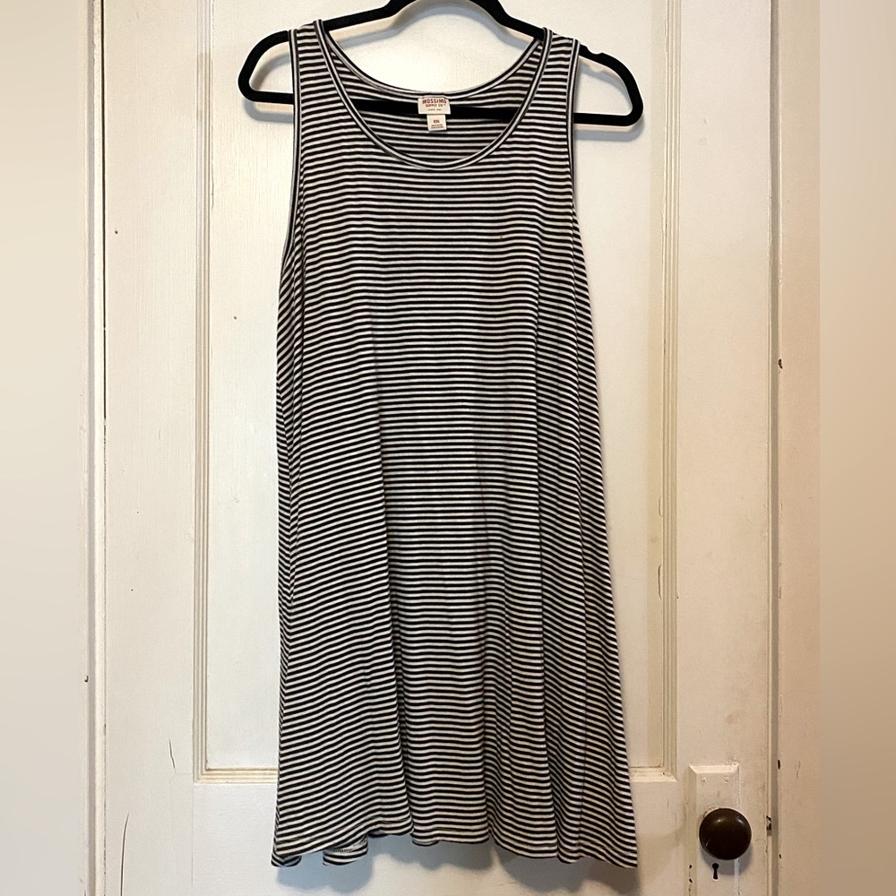 Mossimo Black & White Stripe Slip Dress